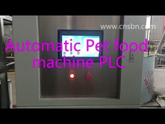 สัตว์เลี้ยงสุนัขแมวอัตโนมัติเต็มรูปแบบ SLG 70 สายการผลิตเครื่องอัดรีดสกรูคู่พร้อมระบบควบคุม plc