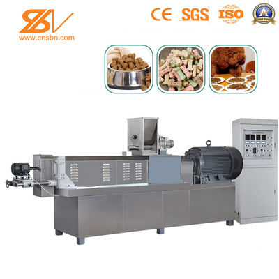 Twin Screw Dog Food Extruder Processing Line Dry System Simens Motor