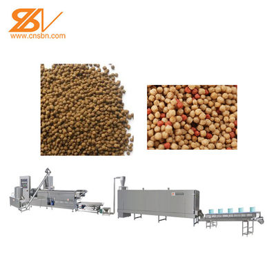 Automatic 500kg/H Double Screw Floating Fish Feed Machine