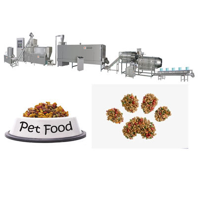 อุปกรณ์แปรรูปอาหารสัตว์เลี้ยงเกรดอาหารอัตโนมัติเต็มที่ การออกแบบที่เหมาะสม