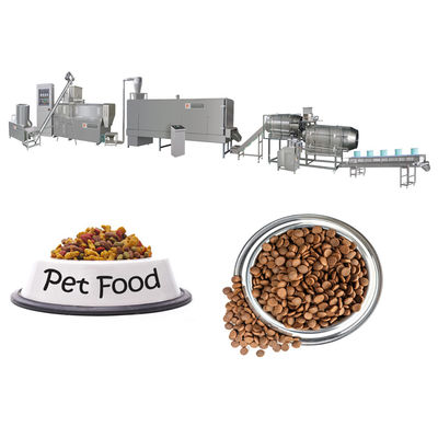 Fully Automatic High Speed Processing Pet Dog Food Pellet Making Machine With Siemens Motor
