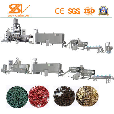 2 สกรู ปลา pellets อาหาร extruder / ปลาอาหาร extrusion เครื่องทํา