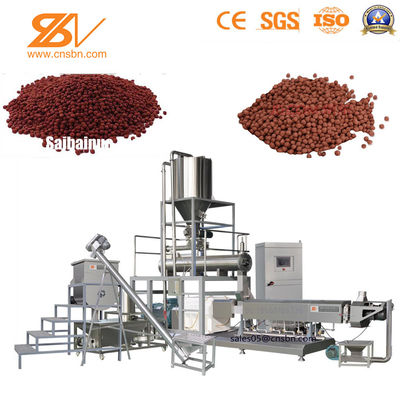 เครื่องอัดรีดอาหารปลา SLG135 เครื่องทำอาหารปลาแบบสกรูคู่