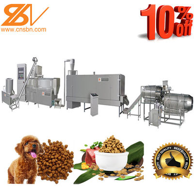 Flexible Twin Screw 200-250kg/H Pet Food Extrusion Equipment