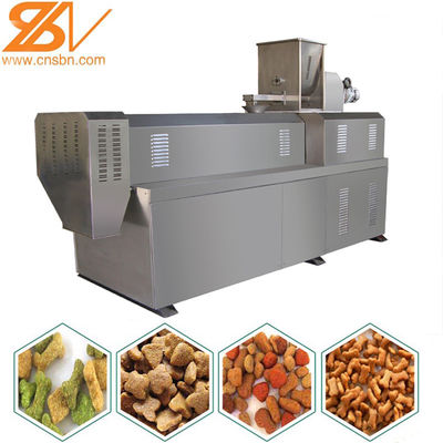 Flexible Twin Screw 200-250kg/H Pet Food Extrusion Equipment