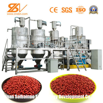 อุปกรณ์แปรรูปอาหารสัตว์ลอยน้ำแบบแห้งเปียก / เครื่องป้อนปลา 1-5T / H