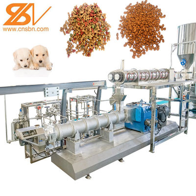 เครื่องแปรรูปอาหารสัตว์เลี้ยงขนาดใหญ่ 1 - 3 T/H เครื่องแปรรูปอาหารสัตว์เลี้ยงสัตว์เลี้ยงหมา