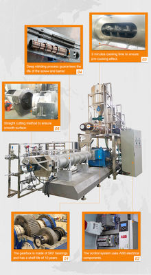 โรงงานผลิตอาหารสุนัขสัตว์เลี้ยงจากสแตนเลส 1-6 ตัน/ชั่วโมง