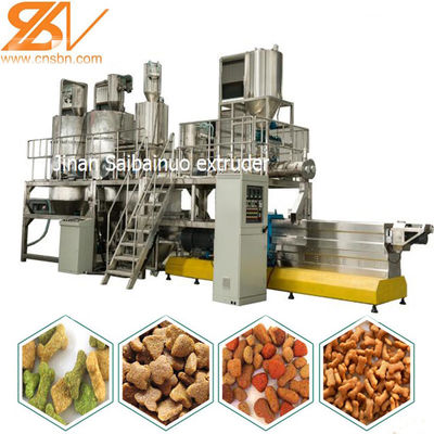 ปูฟฟิ่ง Snack หมาอาหาร Extruder เครื่องจักร โรงงาน Siemens มอเตอร์สกรูโคลนเนอร์