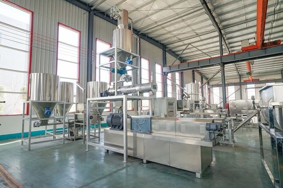 Twin Screw Extruder Floating Fish Feed Pellet Machine Production Line